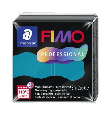 Gyurma, 57 g, égethető, FIMO "Professional", petrol